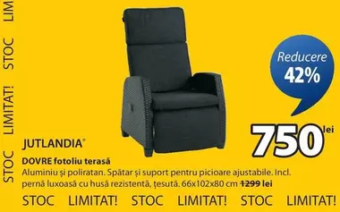 DOVRE fotoliu terasă