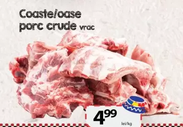 Coaste/oase porc crude vrac