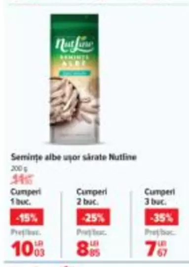 Nutline - Semințe albe ușor sărate