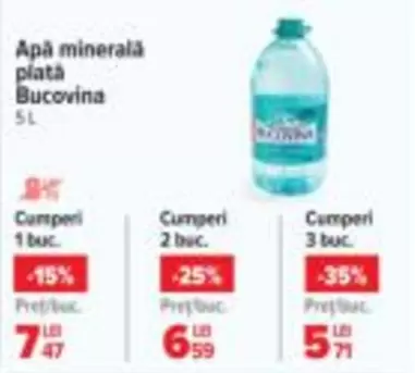 Apă minerală plată