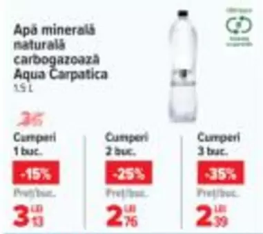 Apă minerală naturală carbogazoază
