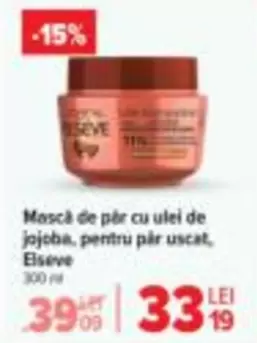 Mască de păr cu ulei de jojoba, pentru păr uscat