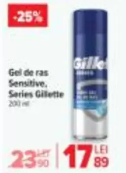 Gel de ras Sensitive, Series