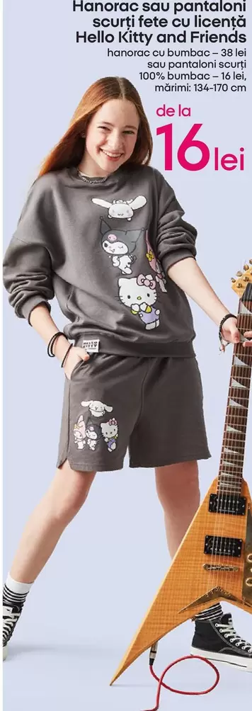 Hello Kitty - Hanorac sau pantaloni sourți fete cu licenţă  and Friends