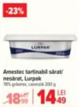Amestec tartinabil sărat nesărat