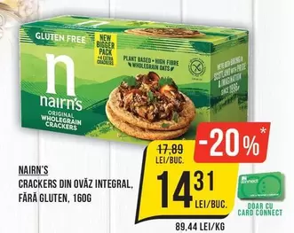 CRACKERS DIN OVĂZ INTEGRAL