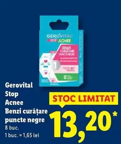 Gerovital - Stop Acnee Benzi curăţare puncte negre