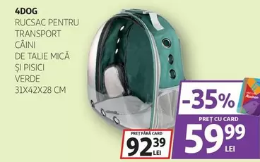 Auchan - RUCSAC PENTRU TRANSPORT CÂINI