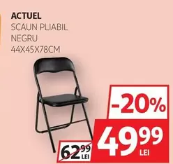 Actuel - SCAUN PLIABIL NEGRU