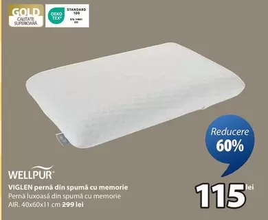 VIGLEN pernă din spumă cu memorie