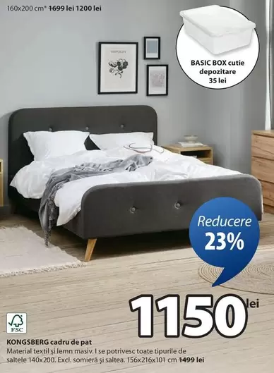 KONGSBERG cadru de pat