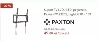 TV LCD/LED, pe perete, PX 23255, reglabil, 81-139