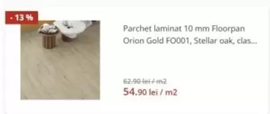laminat 10 mm Floorpan Orion Gold F0001, Stellar oak