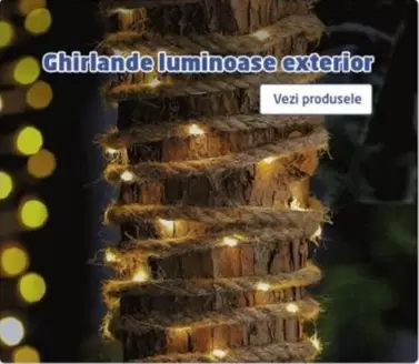 Ghirlande luminoase exterior