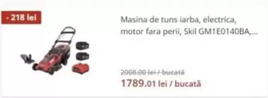 Electrica - Masina de tuns iarba, electrica, motor fara perii, GM1E0140BA
