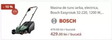 Bosch - Masina de tuns iarba, electrica, Easyrotak 32-220, 1200 W