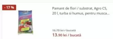 Pamant de flori / substrat, Agro CS