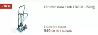Carucior scara 3 roti 1TK100-250 Kg