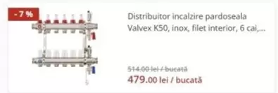 Distribuitor incalzire pardoseala Valvex K50