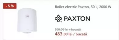 Boiler electric, 50 L, 2000 W