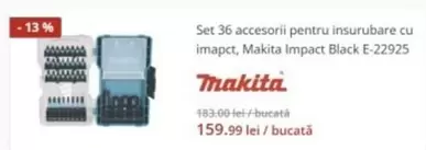 36 accesorii pentru insurubare cu imapct Impact Black E-22925