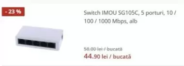 Alb - SG105C, 5 porturi, 10/ 100/1000 Mbps