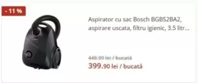 Bosch - Aspirator cu sac BGBS2BA2