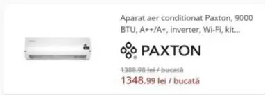 aer conditionat 9000 BTU, A++/A+, inverter, Wi-Fi, kit