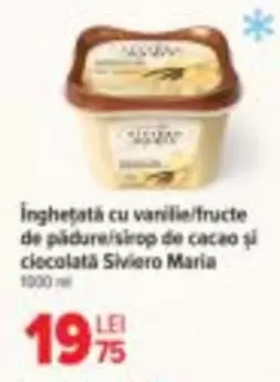 Inghețată cu vanilie/fructe de pădure/sirop de cacao și ciocolată