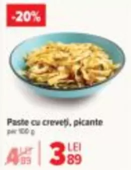 Paste cu creveți, picante