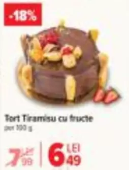 Tort Tiramisu cu fructe