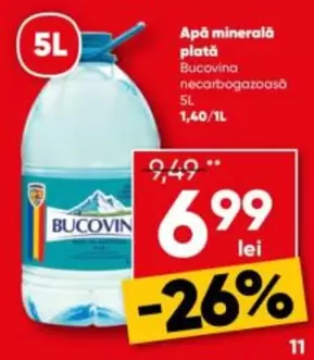 Apă minerală plată