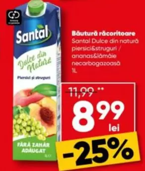 Santal - Dulce din natură piersici&struguri/ ananas&lămâie