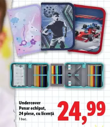 Penar echipat, 24 piese, cu licență