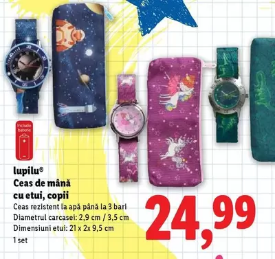 Ceas de mână cu etui, copii