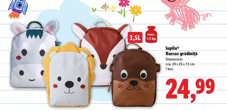 Rucsac grădiniță