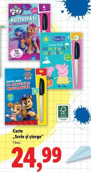 My Little Pony - Carte „Scrie şi şterge"