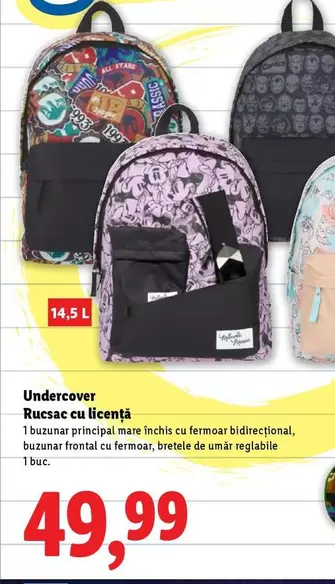 Rucsac cu licență