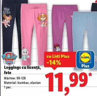 Leggings cu licenţă, fete