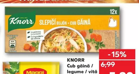 Cub găină / legume / vitā