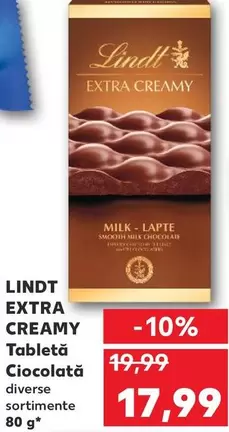 EXTRA CREAMY Tabletă Ciocolată