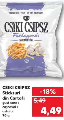 Sticksuri din Cartofi