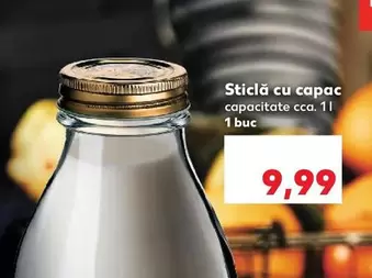 Sticlă cu capac