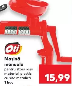 Maşină manuală pentru stors roşii