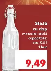 Sticlă cu dop