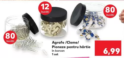 Agrafe /Cleme/ Pioneze pentru hârtie