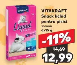 Snack lichid pentru pisici