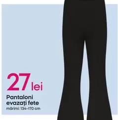 Pantaloni evazați fete