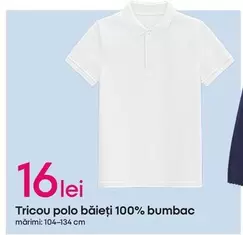 Tricou polo băieți