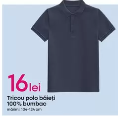 Tricou polo băieți